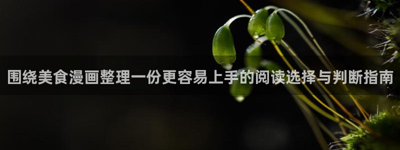 羞羞漫画精选漫画：围绕美食漫画整理一份更容易上手的阅读选择与判断指南